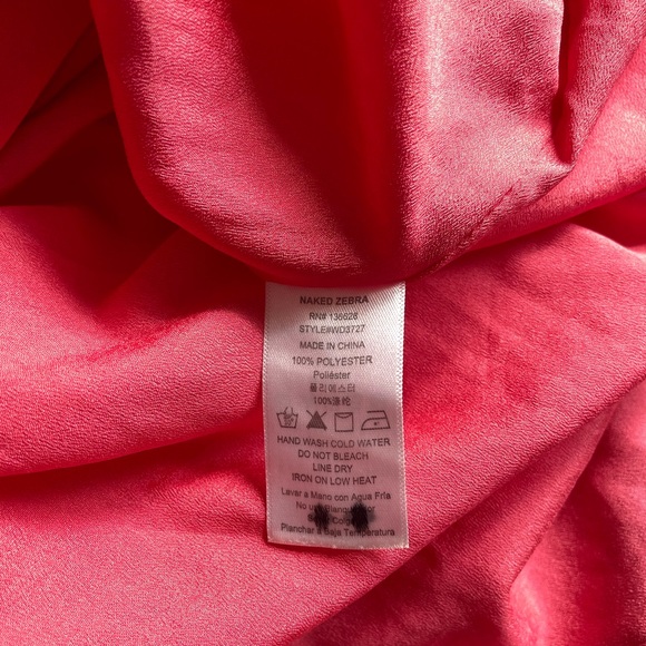 Naked Zebra Pink Mini Dress - Picture 4 of 4